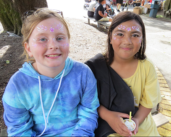 Students enjoying the school gala