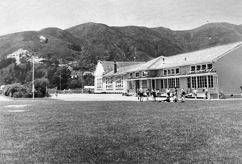 Back of Epuni School, 1954. 