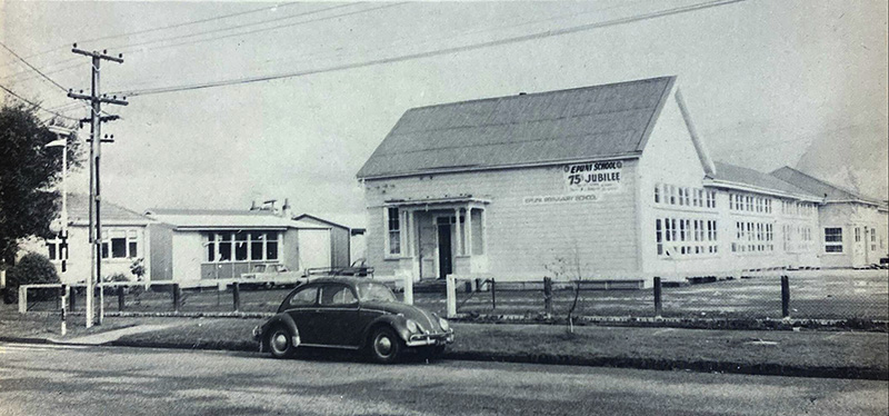 Epuni School from Waiwhetu Road, 1978.