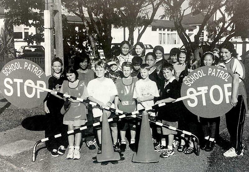 Epuni School Road Patrol team, c.1990