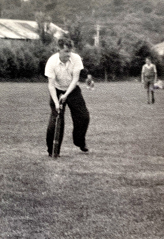 James K. Baxter playing cricket