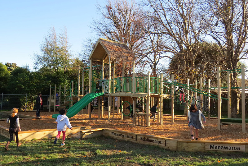 The new playground on it's opening